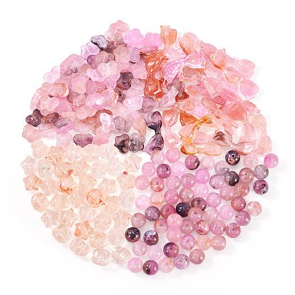 Прозрачные акриловые бусины, разнообразные