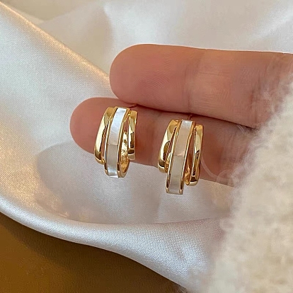Acrylic Stud Earrings for Women, with 925 Sterling Silver Pin