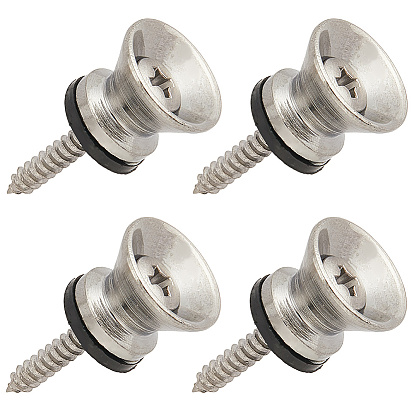 4 наборы гвоздей для крепления ремней гитары из сплава для акустических и народных инструментов