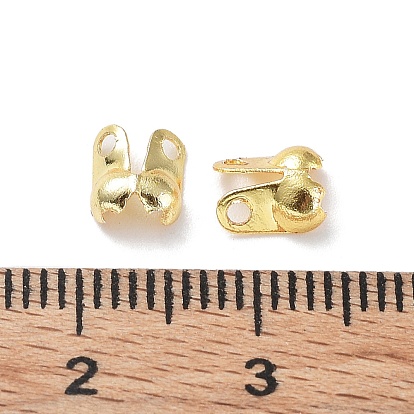 Brass Bead Tips, Calotte Ends, Clamshell Knot Cover, Cadmium Free & Lead Free
