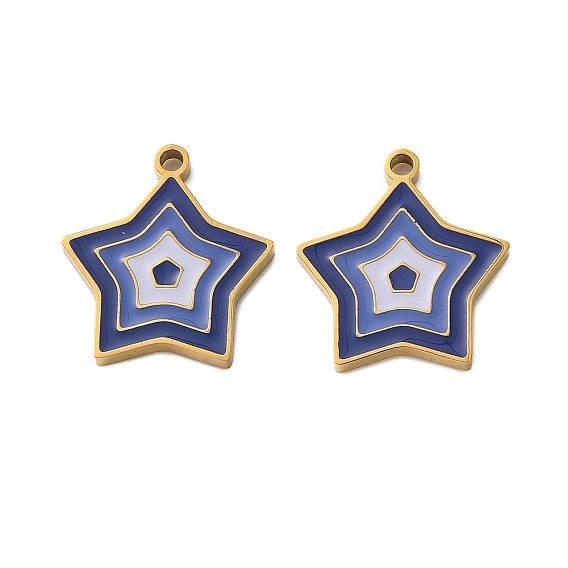 304 нержавеющей стальной эмали подвески, ионное покрытие, звезда, золотые