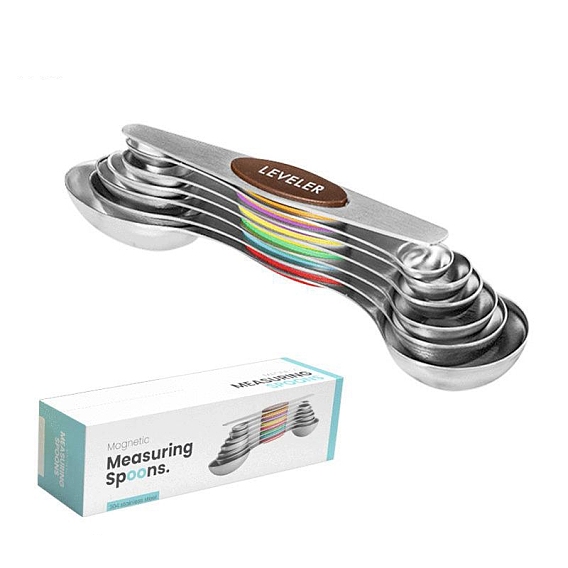 430 набор мерных ложек из нержавеющей стали, с пластиковой ручкой из полипропилена, инструмент для выпечки