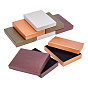 Python Pattern Cardboard Jewelry Set Boxes, with Black Sponge, for Jewelry Gift Packaging, Rectangle