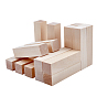 Unfinished Blank Wood, for DIY Crafts, Rectangle