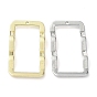 Crémaillère pendentifs en alliage placage, rectangle