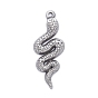 304 Stainless Steel Pendants, Textured, Snake