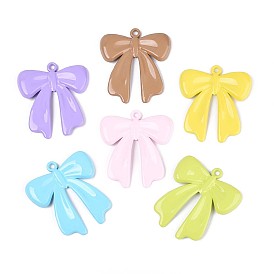 Спрей окрашены сплава большие кулоны, бантом, без кадмия, без никеля и без свинца