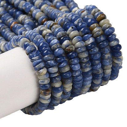 2 нити натуральные содалитовые бусины нити, рондель