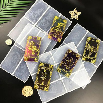 Tarot Cards Silicone Molds, Resin Casting Molds, For UV Resin, Epoxy Resin Craft Making