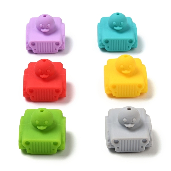 Танк утка пищевые силиконовые фокусные бусины, изготовление ожерелий diy