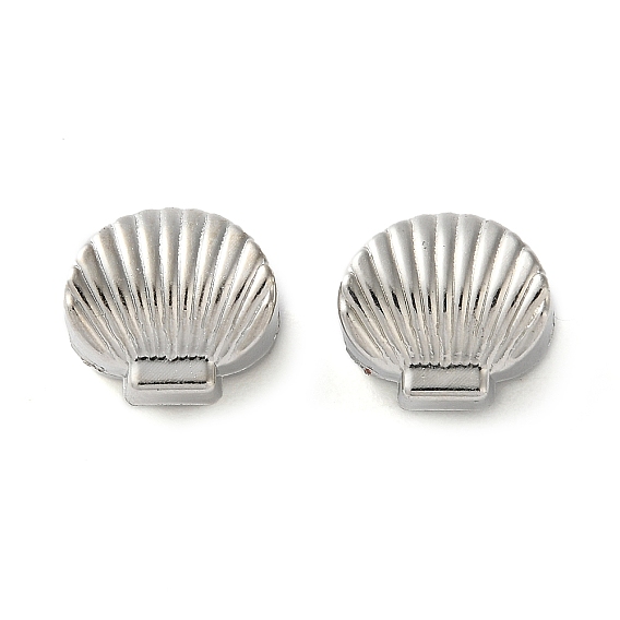 Ccb пластиковые бусины esuropean, бусины с большим отверстием, формы раковины