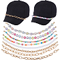 8 шт. 8 стили акриловые бусины и алюминиевые тросы цепи бейсбольная кепка