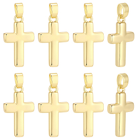 12 piezas colgantes de latón, encantos cruzados