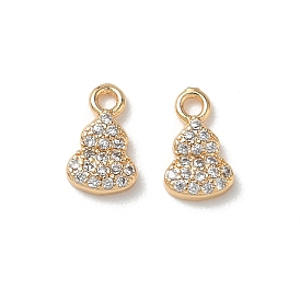 Латунные микропаве прозрачные кубические циркониевые подвески, тыквенные прелести