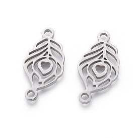 Устойчивы к потускнению 201 звенья из нержавеющей стали, ручная полировка, перо павлина