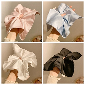 Square Satin Elastic Hair Accessories for Girls or Women, Scrunchie/Scrunchy Hair Ties, Ponytail Holder