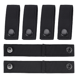 6 sangles tactiques en polyester à boutons-pression