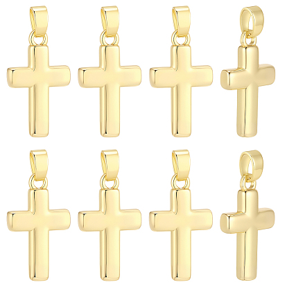 12 piezas colgantes de latón, encantos cruzados