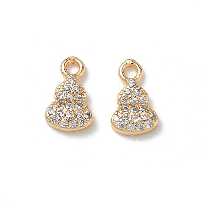 Латунные микропаве прозрачные кубические циркониевые подвески, тыквенные прелести