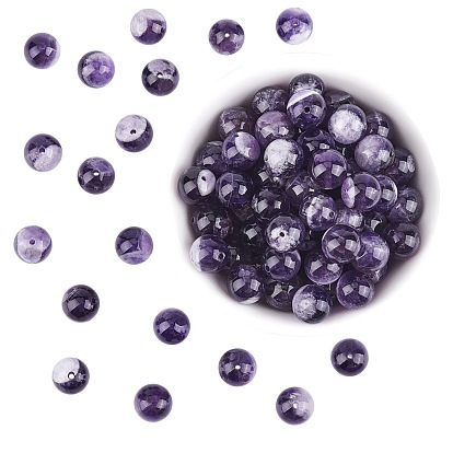 Natürlichen Amethyst Perlen Stränge, Runde