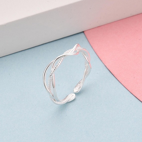 925 открытые кольца-манжеты из стерлингового серебра для женщин, с печатью s925