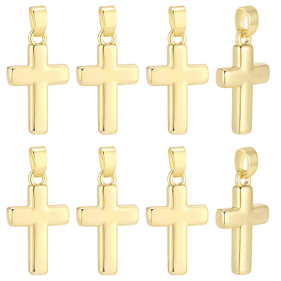 12 pendentifs en laiton, charmes croisées