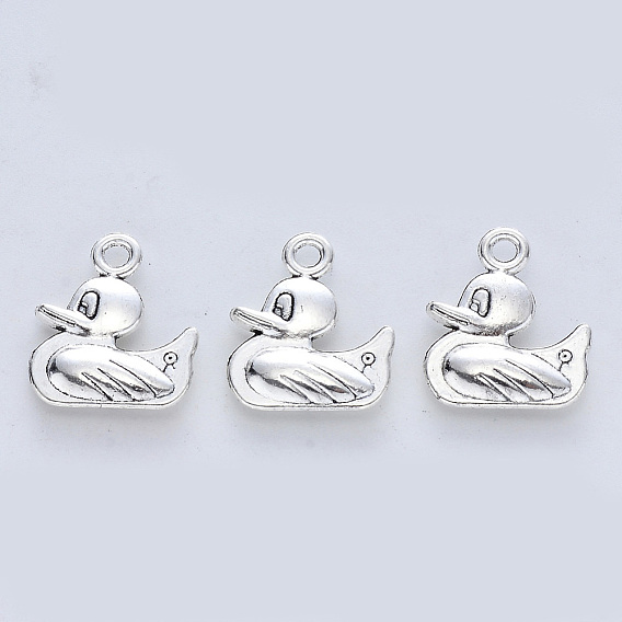 Сплавочные подвески тибетского стиля, без кадмия, без никеля и без свинца, утка