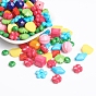 Acryl-Perlen, facettiert, Mischformen, gemischten Stil, 5~26x5~19x4~16 mm, Bohrung: 2~2.5 mm