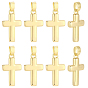12 pendentifs en laiton, charmes croisées