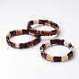 Edelstein-Stretch-Armbänder, Perlen Armbänder, Bambus
