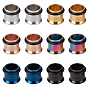 12Stk 6 Farben 316 Chirurgische Edelstahlschraube Ohrmesser Fleischtunnel Stecker