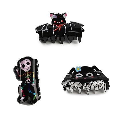 Акриловые заколки-когти для волос на тему Хэллоуина