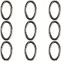 10пружинные кольца из цинкового сплава, овальные