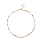 Natural Pearl & Millefiori & Seed Glass Beaded Necklace for Women