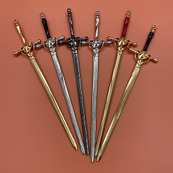 Chinese-style ancient alloy painting oil treasure sword hairpin - modern high-end Hanfu headwear