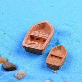 Miniature Boat Display Decorations, Resin Vehicle for Micro Landscape, Dollhouse Decor