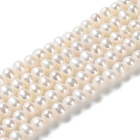 Natural Cultured Freshwater Pearl Beads Strands, Potato, Grade 4A