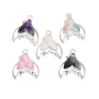 Подвески из смолы из металлического сплава, рыбий хвост