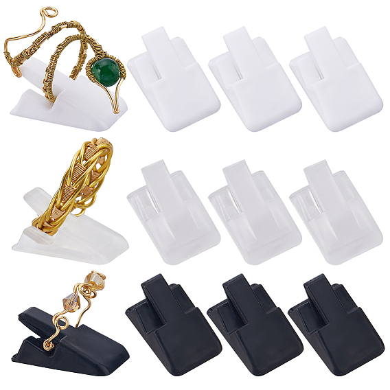 39шт 3 стили пластиковый держатель кольца, подставка для колец, прямоугольные