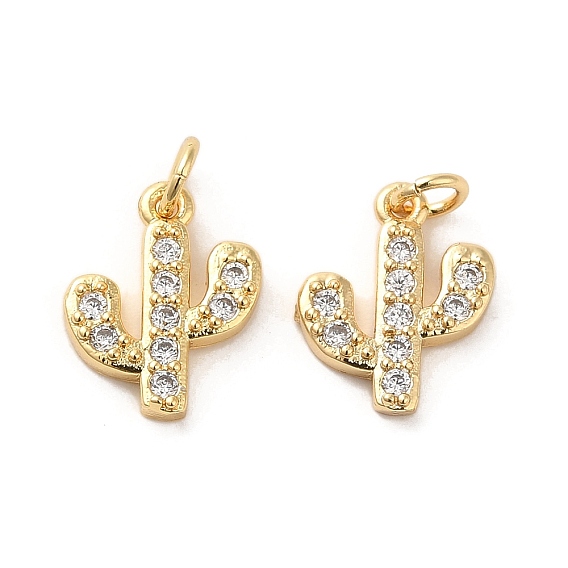 Покрытие стойки латунь микропаве прозрачные подвески из кубического циркония, с целью перехода в кольце, долговечный, без кадмия и без свинца, кактус