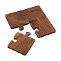 Black Walnut Wood Cup Mats, Creative Puzzle Piece Coaster