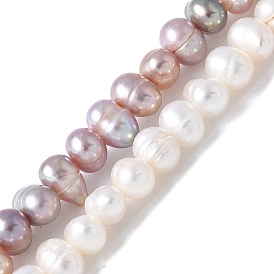 Нити из натурального культивированного пресноводного жемчуга, картофель