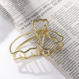 Экологически чистая заколка для волос с крыльями бабочки из цинкового сплава - милая, 8 см, металлический шар, пучок волос.