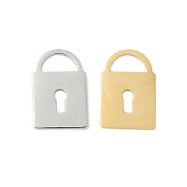 304 Stainless Steel Chain Extender Drop, Padlock Charms