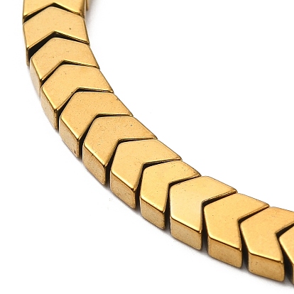 Synthetic Non-magnetic Hematite Arrow Braided Bead Bracelets