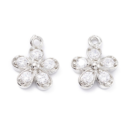 Латунный кубический цирконий, долговечный, цветок