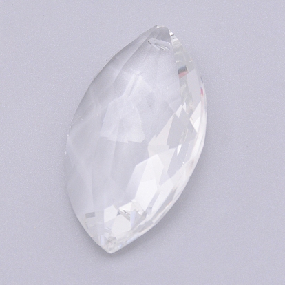 Transparent Glass Pendants, for Chandelier Crystal Hanging Pendants, Faceted, Horse Eye