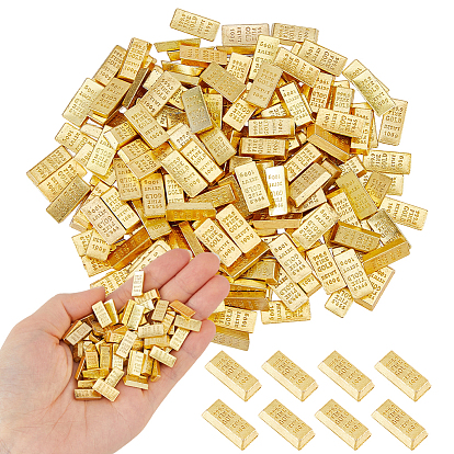 200шт. кирпичиков из цинкового сплава, имитирующих золото, украшение для домашнего офиса по фэн-шуй