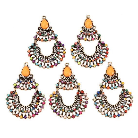 Подвески из акрилового сплава со стразами, очарование слезы