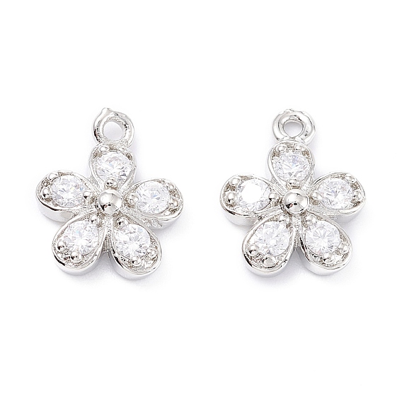 Латунный кубический цирконий, долговечный, цветок